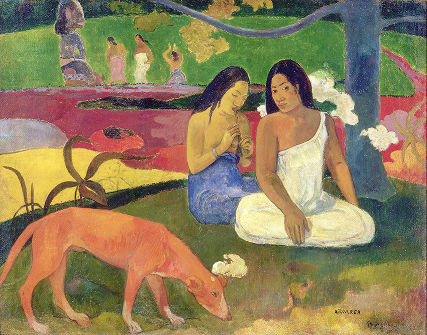 Paul Gauguin, Arearea, 1892; Joyeusetés (I) Vergnügen (I); Öl auf Leinwand, 75 x 94 cm; Musée d'Orsay, Paris, Legat von M. und Mme Lung, 1961; Foto: © RMN-Grand Palais (Musée d'Orsay) / Hervé Lewandowski